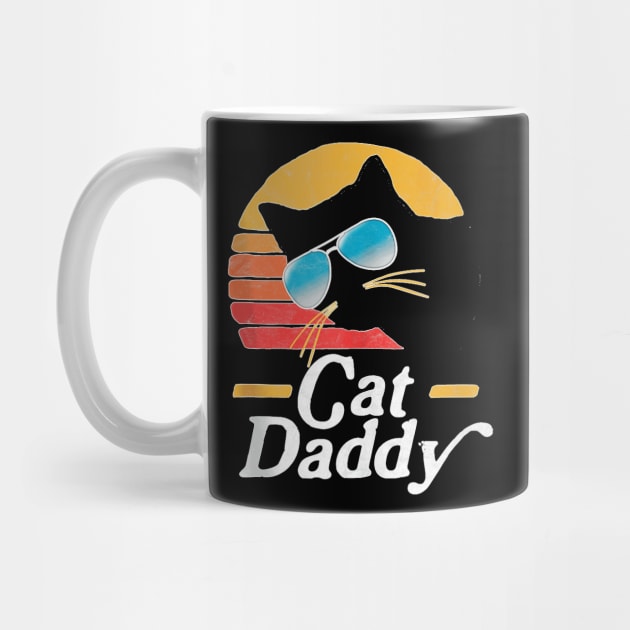 Cat Daddy Vintage 80S Style Cat Retro Sunglasses Distressed Ank Op by family love forever